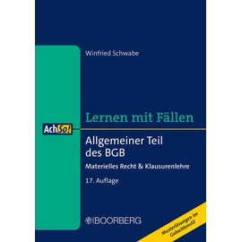 Allgemeiner Teil des BGB: Materielles Recht & Klausurenlehre, Lernen mit Fällen (AchSo! Lernen mit Fällen)