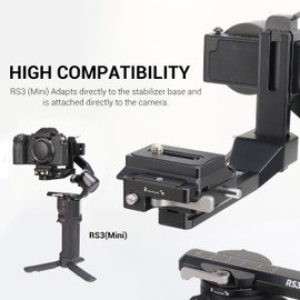 OUZRTG Camera Stabiliser Quick Release Plate for DJI Ronin Rsc2 Rs2 Rs3, Tripod Ball Head Base Tripod Plate for DJI Ronin Rsc2 Rs2 Rs3