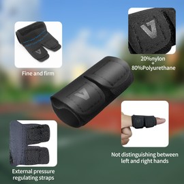 EULANT Finger Bandage Pack of 2, Finger Protection with Velcro Fastening, Elastic Finger Splint, Neoprene Finger Stabiliser for Sports and Protect the Finger, Finger Orthosis for Sports Injuries