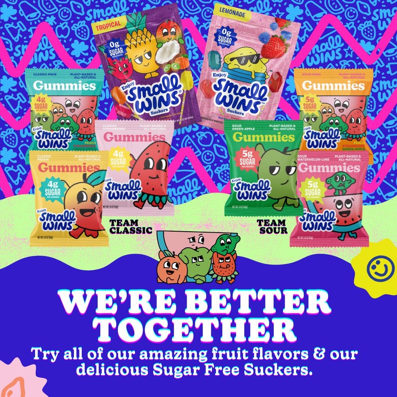 Enjoy Small Wins by Jayson Tatum Classic Strawberry Gummies, Non