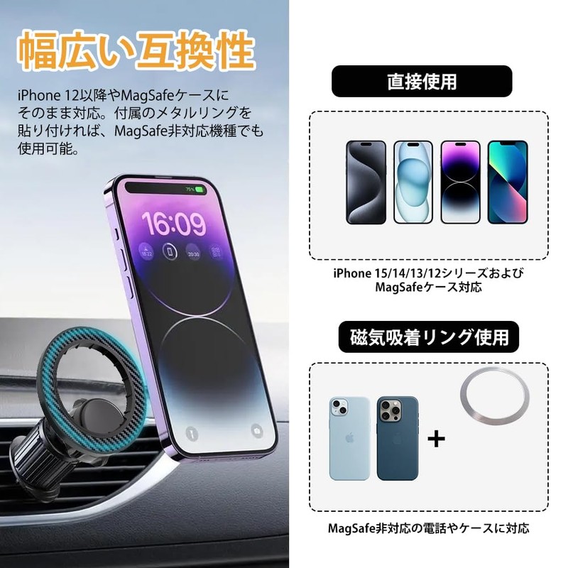 UrbanPulse Compatible with MagSafe Ball Mount Base, Magnetic Car Accessory,