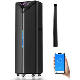 5Gal Humidifiers for Bedroom Large Room 2800 sq ft, 19L Quiet Humidifiers for Large Room, Floor Humidifier with 6 Mist Mode & Auto 180°Mist Tube for Home Whole House School Office Commercial Plants