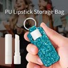 PLKTJOSA Chapstick Keychain Holder for Teens, Mini Lip Balm Pouch