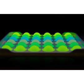 Kids Happy House Push Pop bubble fidget sensory toy perfect for autism and stress relief (Luminous Square Rainbow)