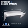 Profeeshaw NSF Stainless Steel Shelf 12” x 24”, 230 lb
