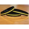 3 Thin Yellow Line Silicone Wristbands Bracelets Awareness Support