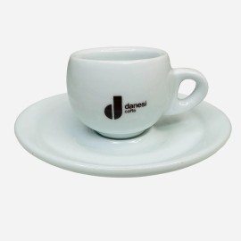 Danesi Espresso Cup Italian Danesi Collection Coffee Cup & Saucer Plate White