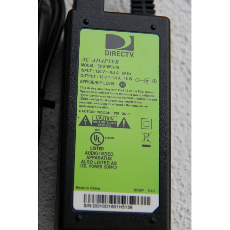 DIRECTV Direct TV AC Adapter Power Supply EPS10R3-16~12V 1.5A 18