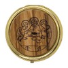 Venerare 2" Pyx for Holy Communion with Olive Wood Medallion