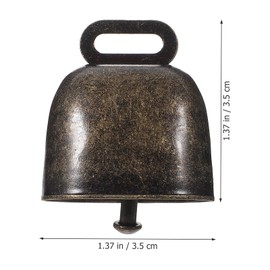 MAGICLULU 12pcs Cattle Farm Animal Copper Cow Horse Sheep Grazing Metal Copper Bells Small Brass Bells Cattle Goat Farm Loud Bronze Bell