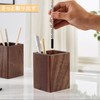 ELECTRO-WEIDEWORLD Pen Stand, Wooden Pen Stand, Tabletop, Stylish, Natural Wood,