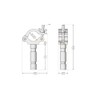 Global Truss 50mm Half Coupler Clamp With 28mm Spigot