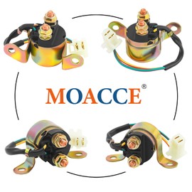 MOACCE Motorcycle Cell Relay Starter Relay Compatible Models Suzuki VS750 1988-1991/GS1100 1983/GV1400 1986-1989/GV700 1985/GS700 1986-1987/VS700 1987 /VX80 0 1990-1997/DR200 SE 1997-2007 Compatible Car Various Cell Relay 31800-15500-000