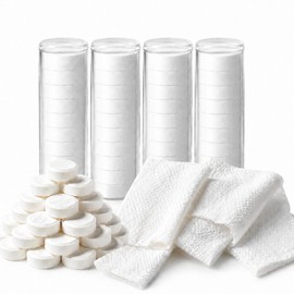 ASHIEE Hot Towel Warmer Refills, 80 Pcs Disposable Compressed Towels