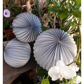 Quasimoon Violet / Orchid Mix Pattern Triangle Flag Pennant Banner Decoration...