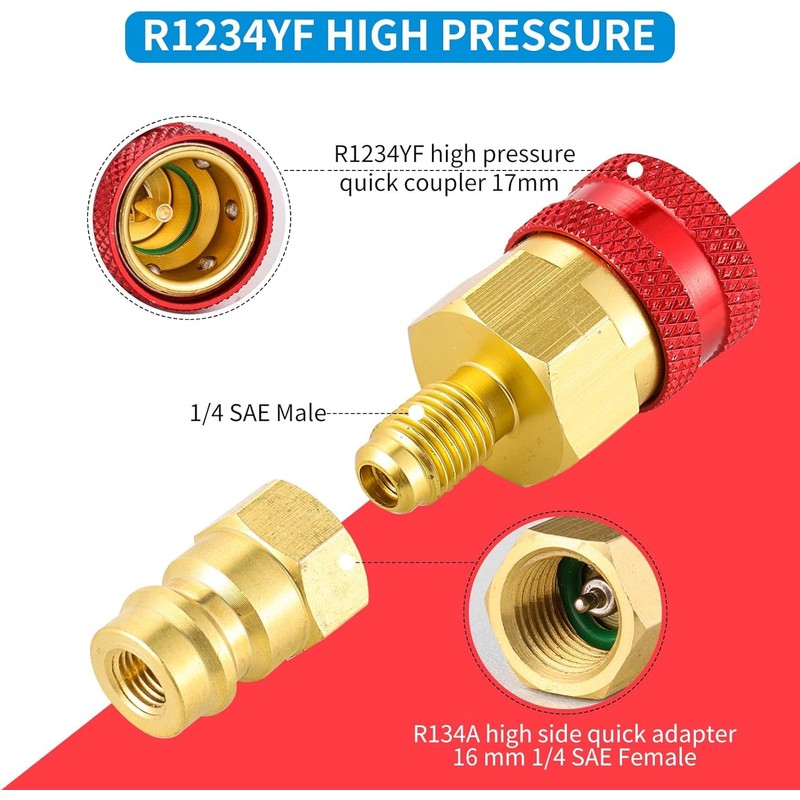 Lanpeeking R1234yf to R134a Adapter