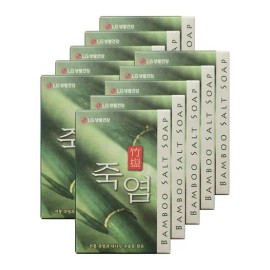 LG Bamboo Salt Soap 100g 10pcs Face Wash / 엘지 죽염 비누 100g 10개 세안