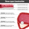 16.5 inch Mop Refills, 3 Pack Microfiber Reusable Replacement Mop