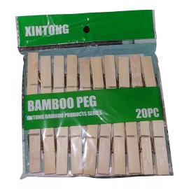 mdj Pinzas Chica Para Ropa Bambú 120 Piezas Ecológica