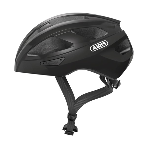ABUS Macator Racing Bike Helmet - Sporty Bicycle Helmet for Beginners - for Women and Men - Black, Size M