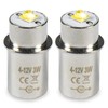 HQRP High Power Bulb 2-Pack Compatible with Mag-Lite 3-4-5-6 D/C