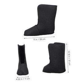 Generic Thermal Boot Liner Socks Soft Fleece Insulated Shoe Liners Winter Warm for Cold Weather Outdoor Use