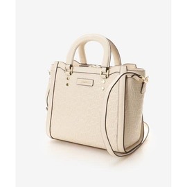 Samantha Vega 5 Embossed Point Stitch Handbag, multicolor (pink / beige)