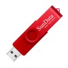 SunData 16 GB USB Flash Drives Rotate Metal Pack of