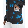 LOMON Scrub Jackets for Women Printed Scrub Tops Women Stretchy
