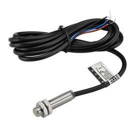 Heschen M8 Inductive Proximity Sensor Switch PR08-1.5DN2 Cylindrical Type Detector 1.5mm DC12-24V 3 Wire NPN NC(Normally Closed) CE