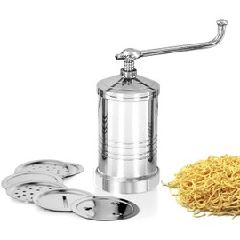 YAD Stainless Steel Sancha Sev Chakli Gathiya Sevaiya Maker Snacks Maker Nimkin Meker Noodles Meker Machine Sevanazhi Silver