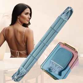 trakvec Acasri Scrubbing Mittens, Back Wash, Akasuri Towel, Akasuri Gloves, Body Towel, Body Odor Care, Exfoliating (Blue)