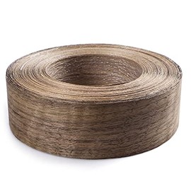 MOLIGOU Walnut Wood Veneer Roll, 2”×50’ Plywood Edge Banding Strips, Flexible Veneer Edging with Adhesive Back