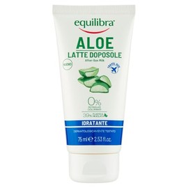 equilibra Solari Aloe Moisturising After Sun Milk, Travel Size, Based on Carrot Oil, Vitamin E, Aloe Vera Balances (40%), Moisturising Aftersun Milk, Refreshes and Balances
