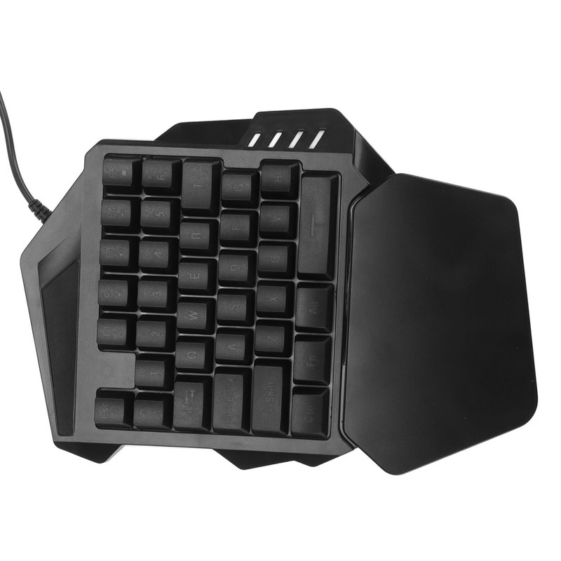One Handed Gaming Keyboard RGB Backlight 35 Keys Ergonomic Portable