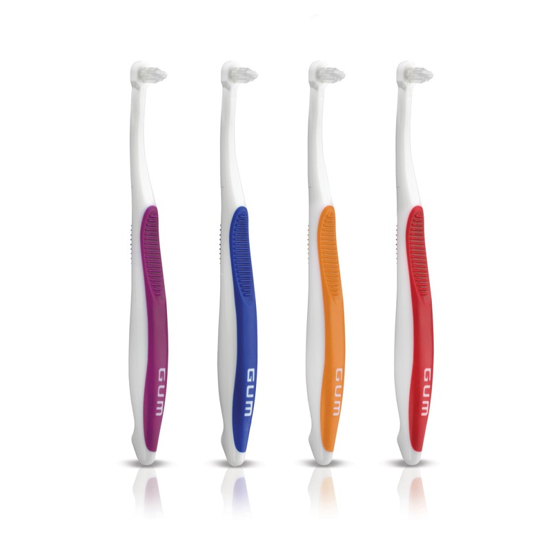 GUM End Tuft Toothbrush - Extra Small Head for Hard-to-Reach