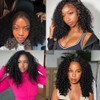 Extensiones de cabello humano rizado birmano de 30 cm, 12