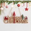 Merry Christmas Sign,Christmas Hanging Ornament,Christmas's Door Plaque Sign,Santa Tree Xmas