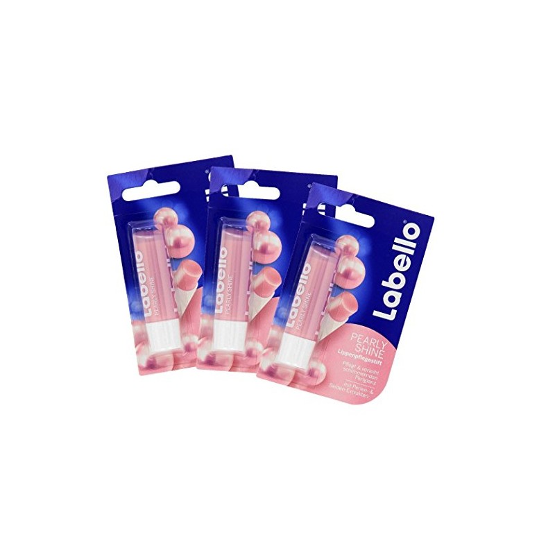 Labello Bálsamo labial Pearly Shine - paquete de 3 por