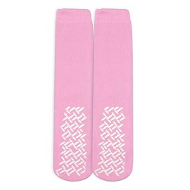 Nobles Assorted Anti Skid/No Slip Hospital Gripper Socks, Great for Adults, Men, Women. Designed for Medical Hospital Patients but Great for Everyone (Pink)