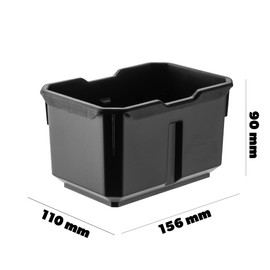 KADAX Container for Tool Storage, Storage Boxes Made of PP Plastic, Nail Board Cups in Various Sizes, Cups for Nails and Screws (Set of 4 - 15.6 x 11 cm)