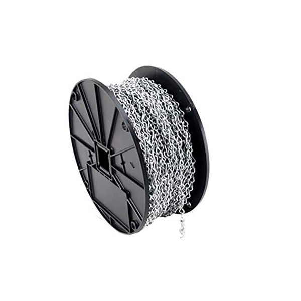 Size 10 Single Jack Chain BZ (Bright Zinc) 100' Ft.