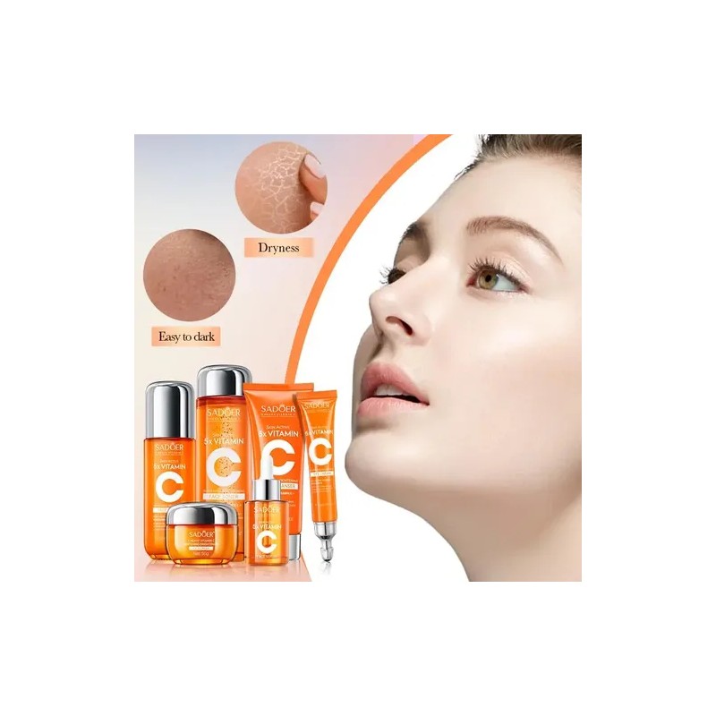 Skincare Set Uztuzt Hydrating W Vitamin C Niacinamide 6-p