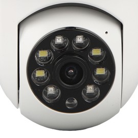 Light Bulb Security Camera Outdoor Wireless WiFi E27 Motion Tracking 2 Way Audio HD Night View Smoke Detector 110‑240V