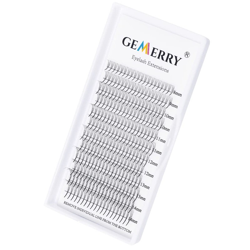 GEMERRY Ready-to-Use Fan Eyelashes, 3D Lashes, Volume Eyelashes, Tufted Eyelashes,
