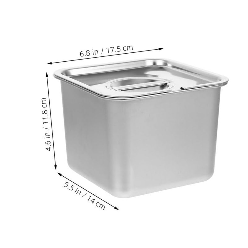 GALPADA Recipientes Congelables De Acero Inoxidable Con Tapa Caja De