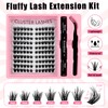 DIY Eyelash Extensions Set, 8-16 mm, Mixed Fluffy Eyelashes, Individual