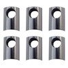 6 x Premium Cross Bar Holder Stainless Steel Diameter 22