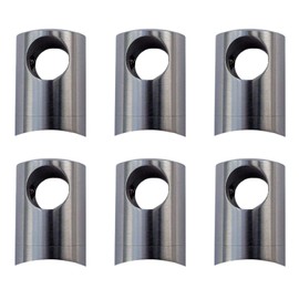6 x Premium Cross Bar Holder Stainless Steel Diameter 22 mm for 12 mm Round Rods Bar Holder Rail Holder Truss Holder by SO-TOOLS®