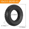 10x3.0 Tubeless Solid Tire, 80/65-6 Electric Scooter Tire